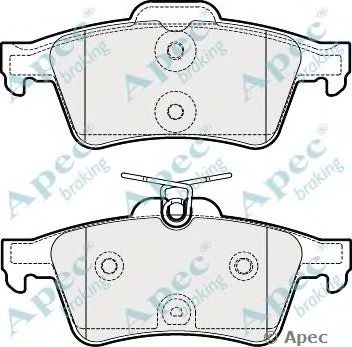 APEC BRAKING pad1818 -  Комплект тормозных колодок, дисковый тормоз